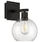 Access Lighting Port Nine Burgundy, Burgundy LED Wall Sconce, Matte Black Finish, Seeded Glass 63145LEDDLP-MBL/SDG - alternate 8